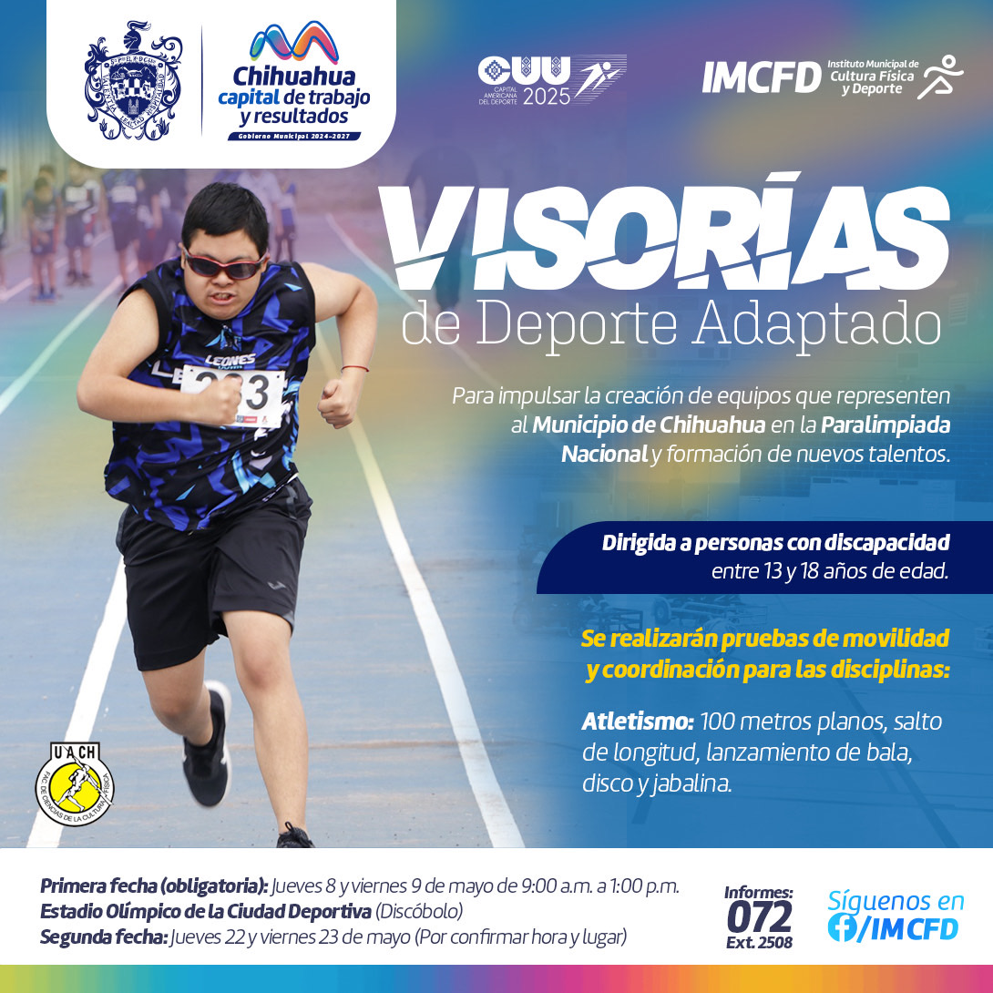 Invita Municipio a personas con discapacidad a asistir a las visorias deportivas