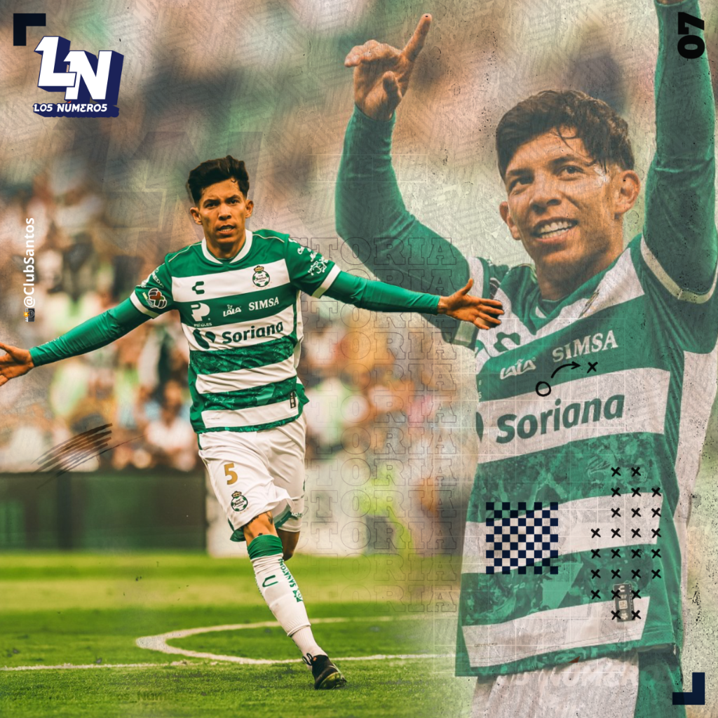 ALDO LÓPEZ MARCA SU PRIMER GOL ESTA TEMPORADA CON SANTOS EN LA GOLEADA SOBRE PUMAS 