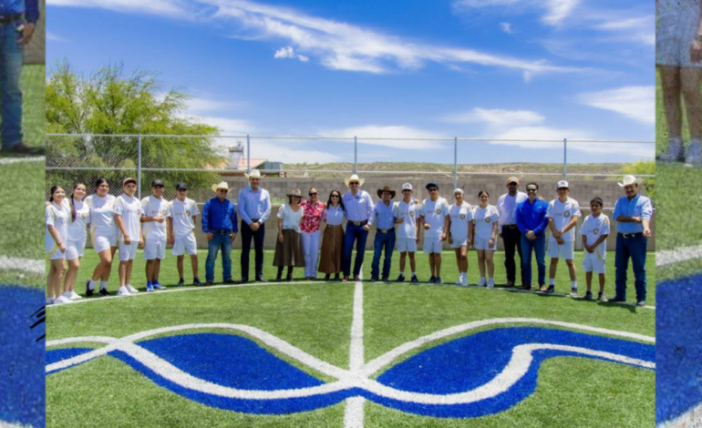Bonilla en inaugura en seccional Guadalupe cancha de futbol