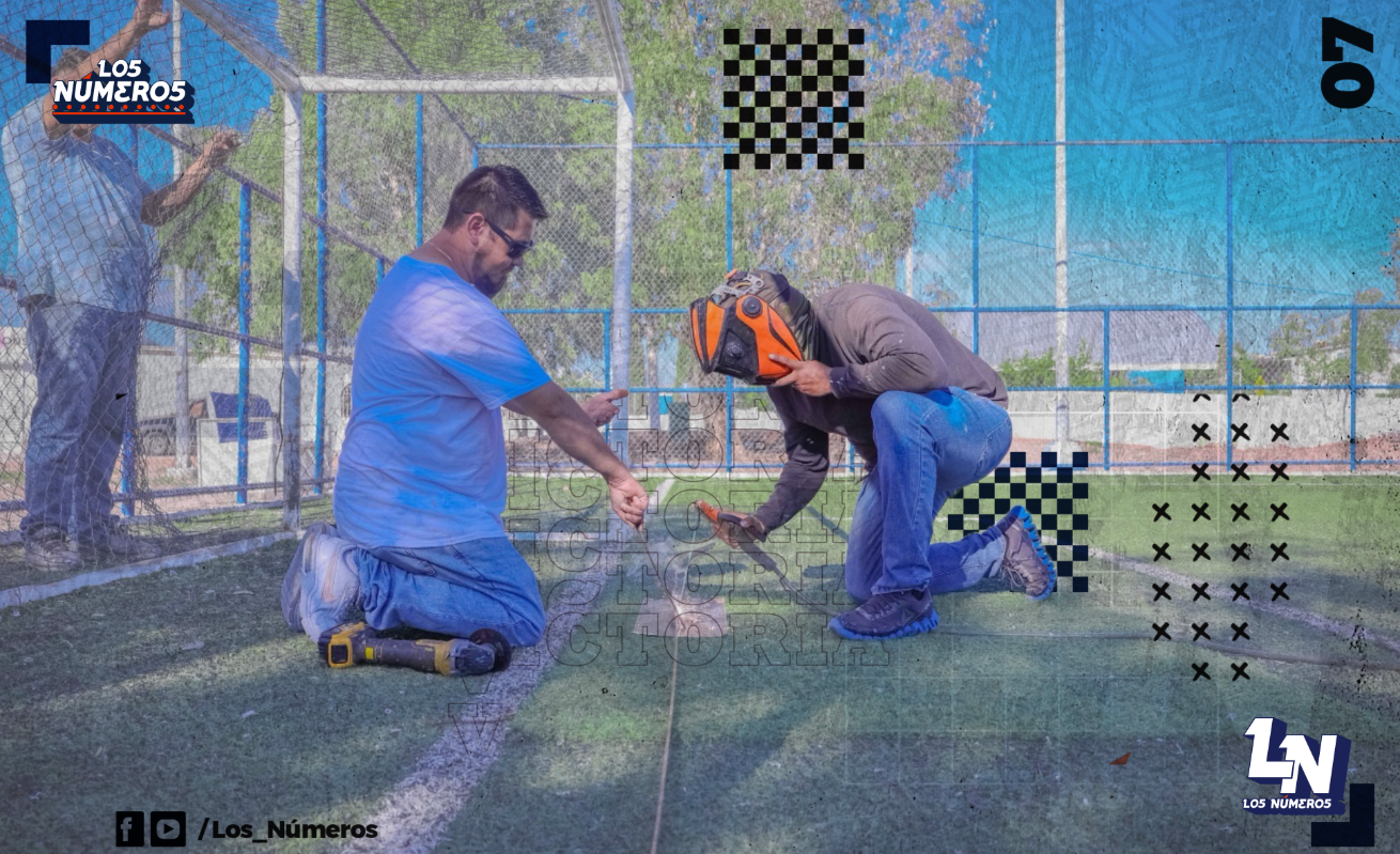 Intervino Municipio en mantenimiento de 20 espacios deportivos